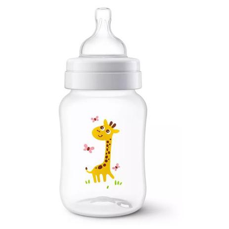 Mamadeira Anti-Cólica Clássica 260ml Decorada Girafa - Philips Avent Menor preço em Mamadeira Anti-Cólica Clássica 260ml Decorada Girafa - Philips Avent