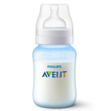 Mamadeira Avent Classic+ 260ml SCF565/17 Azul 1m+ Menor preço em Mamadeira Avent Classic+ 260ml SCF565/17 Azul 1m+