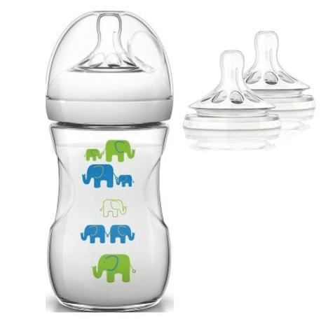 Mamadeira Avent Pétalas 260ml Elefantinho Com 2 Bicos 4 Para 6m+ - Philips avent Menor preço em Mamadeira Avent Pétalas 260ml Elefantinho Com 2 Bicos 4 Para 6m+ - Philips avent