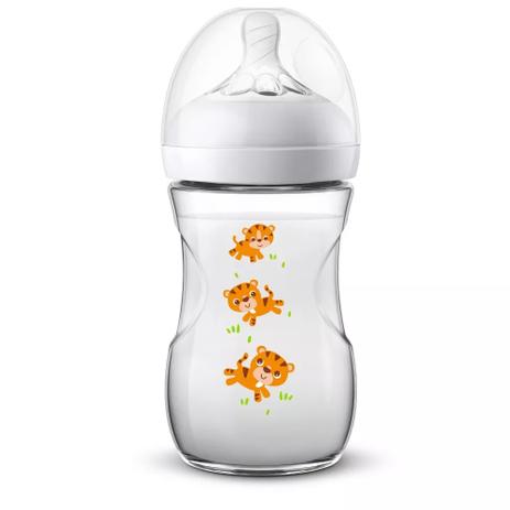 Mamadeira Avent Philips Petala Anticolica Tigre 260ml Menor preço em Mamadeira Avent Philips Petala Anticolica Tigre 260ml