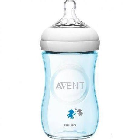 Mamadeira Azul Macaquinhos Pétala 260ML 832577 - Avent é boa?