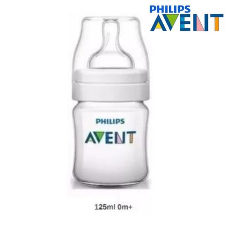 Mamadeira Classic Anticólica 125 ml Philips Avent Transparente Menor preço em Mamadeira Classic Anticólica 125 ml Philips Avent Transparente