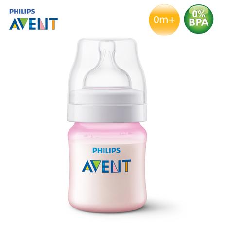 Mamadeira Classic+ Anticólica 125ml AVENT com Bico de Silicone 0m+ BPA FREE - Rosa Menor preço em Mamadeira Classic+ Anticólica 125ml AVENT com Bico de Silicone 0m+ BPA FREE - Rosa
