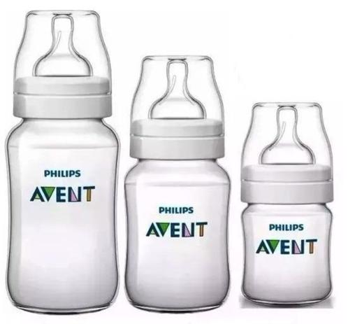 Mamadeira Classica Avent 125/260/330ml Transparente - Philips Avent kit com 3 é boa?