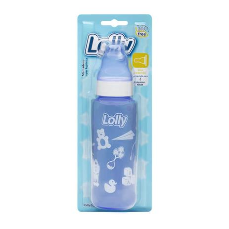 Mamadeira Color 240ml Bico Universal - Lolly Menor preço em Mamadeira Color 240ml Bico Universal - Lolly