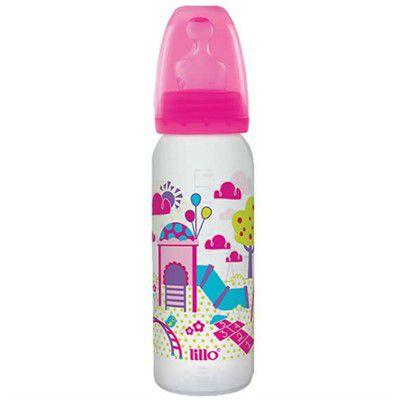 Mamadeira Divertida Ortodôntica Rosa 240ml Lillo Menor preço em Mamadeira Divertida Ortodôntica Rosa 240ml Lillo