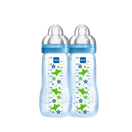 Mamadeira Fashion Bottle 330 Ml Double Pack Boys - MAM Baby Menor preço em Mamadeira Fashion Bottle 330 Ml Double Pack Boys - MAM Baby