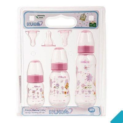 Mamadeira Kuka Estojo Natural Color Bico Universal Silicone Rosa 3162 Menor preço em Mamadeira Kuka Estojo Natural Color Bico Universal Silicone Rosa 3162