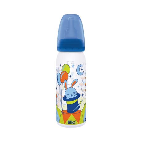 Mamadeira lillo magia bico orto silicone - 240ml azul Menor preço em Mamadeira lillo magia bico orto silicone - 240ml azul