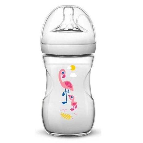 Mamadeira Petala 260ml Flamingo Avent - Philips Avent Menor preço em Mamadeira Petala 260ml Flamingo Avent - Philips Avent