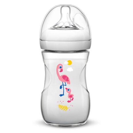 Mamadeira Pétala 260ml Safari - Flamingos - Philips Avent Menor preço em Mamadeira Pétala 260ml Safari - Flamingos - Philips Avent