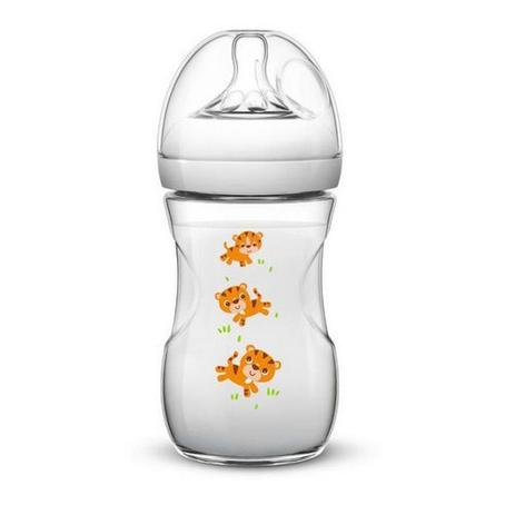 Mamadeira Pétala Decorada Tigre 260 ml Avent - Phillips Avent Menor preço em Mamadeira Pétala Decorada Tigre 260 ml Avent - Phillips Avent