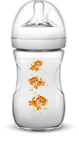 Mamadeira Pétalas 260ml Tigre 1m+ Philips Avent Menor preço em Mamadeira Pétalas 260ml Tigre 1m+ Philips Avent
