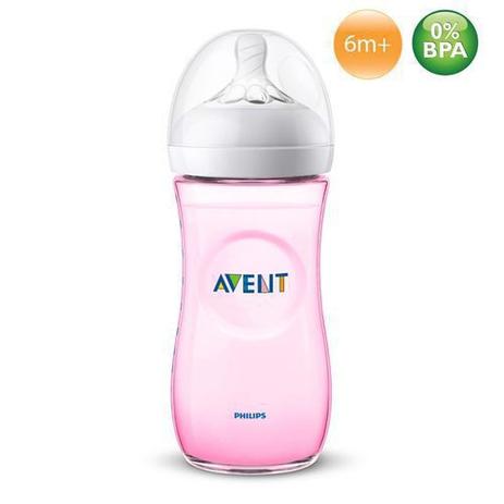 Mamadeira Philips Avent Pétala 260ml rosa Menor preço em Mamadeira Philips Avent Pétala 260ml rosa