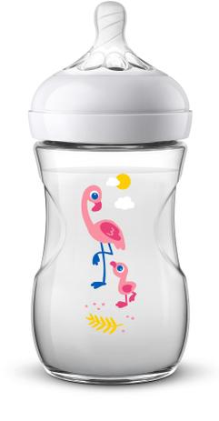 Mamadeira Philips Avent Pétala Flamingo 260Ml Transparente Menor preço em Mamadeira Philips Avent Pétala Flamingo 260Ml Transparente