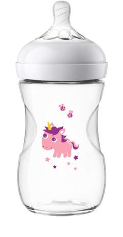 Mamadeira Philips Avent Pétala Unicórnio 260Ml Transparente Menor preço em Mamadeira Philips Avent Pétala Unicórnio 260Ml Transparente