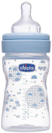 Mamadeira Well-Being PP (0m+) - Silicone - 150ml - Boy - Chicco Menor preço em Mamadeira Well-Being PP (0m+) - Silicone - 150ml - Boy - Chicco