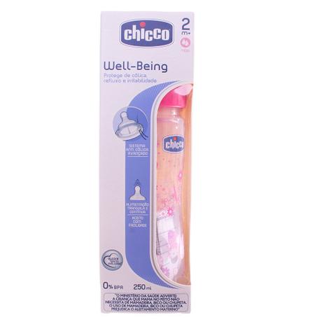 Mamadeira Wellb PP 250ML Chicco Silicone 2m+ Girl Menor preço em Mamadeira Wellb PP 250ML Chicco Silicone 2m+ Girl