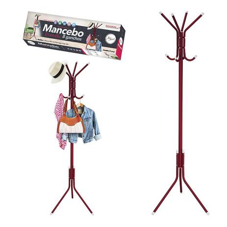 Mancebo Cabideiro De Ferro Roupas Arara De Bolsa 8 Ganchos - ( VERMELHO ) - Arthouse Menor preço em Mancebo Cabideiro De Ferro Roupas Arara De Bolsa 8 Ganchos - ( VERMELHO ) - Arthouse