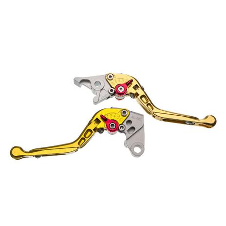 Menor preço em Manete Moto X Super Bike Dourado Kawasaki Z 750 2009 Á 2010 Par