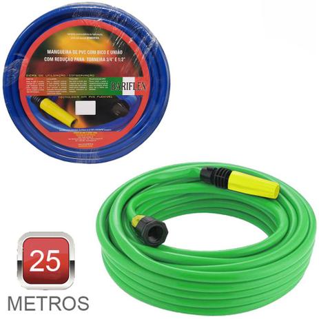 mangueira com esguicho para jardim flexivel lisa azul/verde 25m - BARIFLEX Menor preço em mangueira com esguicho para jardim flexivel lisa azul/verde 25m - BARIFLEX