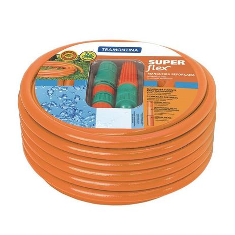 Mangueira de Jardim Super Flex 15m com Engates 79212/151 Tramontina - Tramontina multi Menor preço em Mangueira de Jardim Super Flex 15m com Engates 79212/151 Tramontina - Tramontina multi