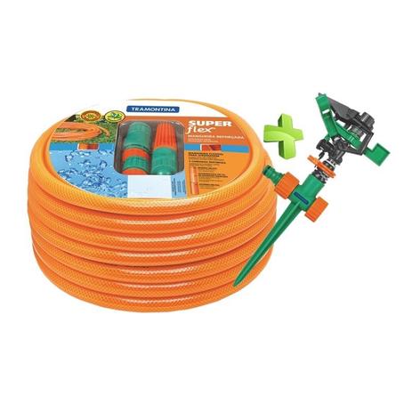 Mangueira De Jardim Super Flex 30m Com Engates + Aspersor Impulso Setorial Tramontina - Tramontina pro é boa?