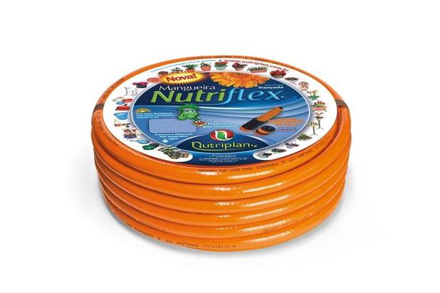 Mangueira de Jardim Trançada 20 Metros 1/2” - Laranja - Nutriplan Menor preço em Mangueira de Jardim Trançada 20 Metros 1/2” - Laranja - Nutriplan