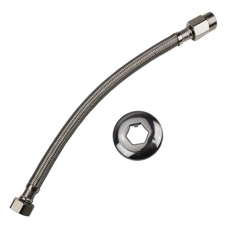 Mangueira Engate Flexível Malha Inox 30cm 1/2 - Brasfort Menor preço em Mangueira Engate Flexível Malha Inox 30cm 1/2 - Brasfort