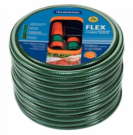 Mangueira Flex Para Jardim 10m - Tramontina Menor preço em Mangueira Flex Para Jardim 10m - Tramontina