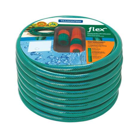 Mangueira Flex para Jardim 15 Metros com Engates Rosqueados e Esguicho Tramontina é boa?