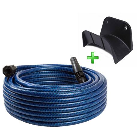 Mangueira Jardim Reforçada 25m Com Engate Esguicho E Suporte - Maluplast Menor preço em Mangueira Jardim Reforçada 25m Com Engate Esguicho E Suporte - Maluplast