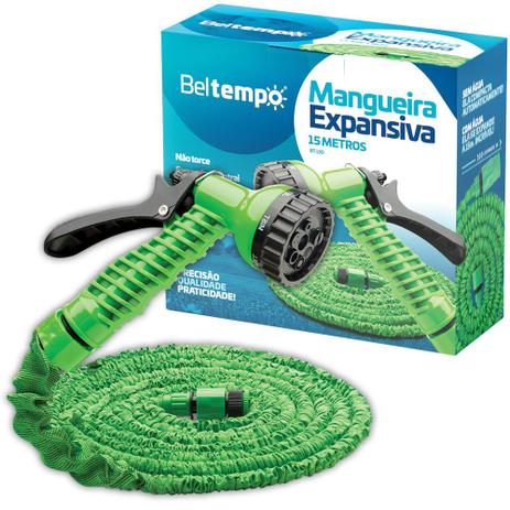 Mangueira mágica expansivel de jardim 15 metros - bt-130 - Beltempo Menor preço em Mangueira mágica expansivel de jardim 15 metros - bt-130 - Beltempo