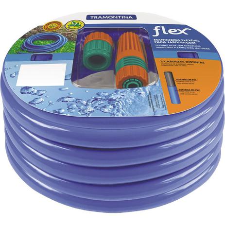 Mangueira para Jardim 30m Tramontina Flex 79162/302 Azul Menor preço em Mangueira para Jardim 30m Tramontina Flex 79162/302 Azul