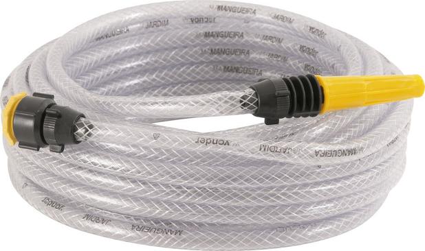 Mangueira para jardim 7/16” transparente trancada com 15 metros - Vonder Menor preço em Mangueira para jardim 7/16” transparente trancada com 15 metros - Vonder