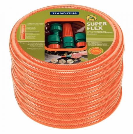 Mangueira Super Flex Para Jardim 15m - Tramontina Menor preço em Mangueira Super Flex Para Jardim 15m - Tramontina