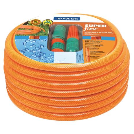 Mangueira Super Flex para Jardim Laranja 30M - Tramontina é boa?