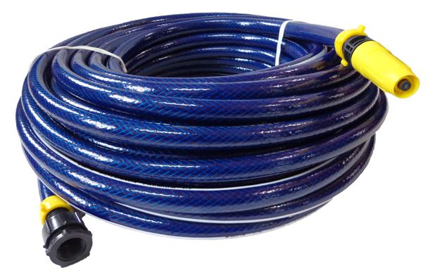 Mangueira Super Jardim Trançada Siliconada Azul 1/2 - 50m - Elite Menor preço em Mangueira Super Jardim Trançada Siliconada Azul 1/2 - 50m - Elite