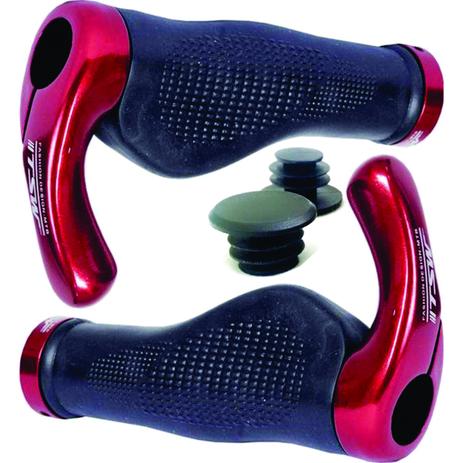Manopla Anatômica Tsw Com Trava E Bar End Vermelho Menor preço em Manopla Anatômica Tsw Com Trava E Bar End Vermelho