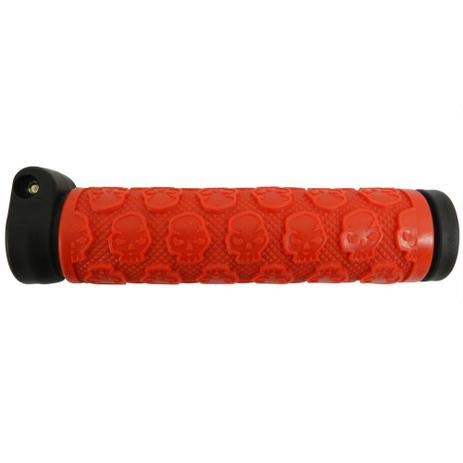Manopla Calypso Skull com Trava Vermelho/Preto Menor preço em Manopla Calypso Skull com Trava Vermelho/Preto