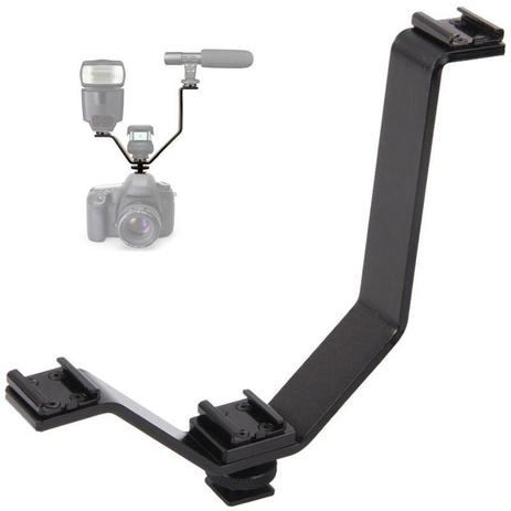 Manopla Flash Bracket com Sapata para Câmera DSLR - LS18 - Rollin Menor preço em Manopla Flash Bracket com Sapata para Câmera DSLR - LS18 - Rollin
