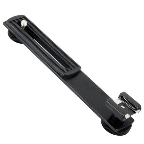 Manopla reta com suporte adaptador para sapata flash - Greika Menor preço em Manopla reta com suporte adaptador para sapata flash - Greika