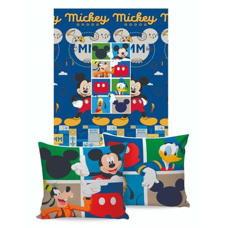 Manta Almofada Disney Jolitex Mickey Menor preço em Manta Almofada Disney Jolitex Mickey