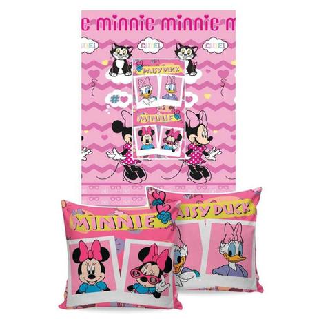 Manta Almofada Disney Jolitex Minnie Menor preço em Manta Almofada Disney Jolitex Minnie