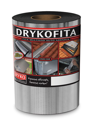Manta asfáltica adesiva Aluminizada - 20cm x 10m - DRYKO Menor preço em Manta asfáltica adesiva Aluminizada - 20cm x 10m - DRYKO