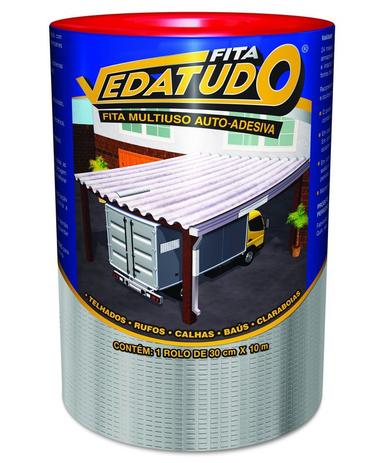 Manta asfáltica adesiva Aluminizada - 30cm x 10m - VEDATUDO - Dryko Menor preço em Manta asfáltica adesiva Aluminizada - 30cm x 10m - VEDATUDO - Dryko