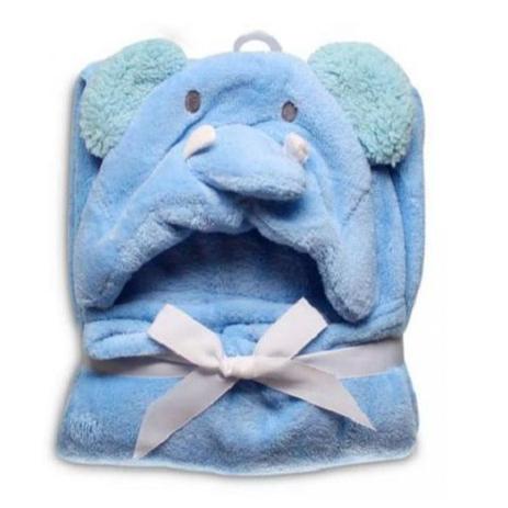 Manta Baby Com Capuz Jolitex 0,75x1,00m Bichos Elefante Menor preço em Manta Baby Com Capuz Jolitex 0,75x1,00m Bichos Elefante