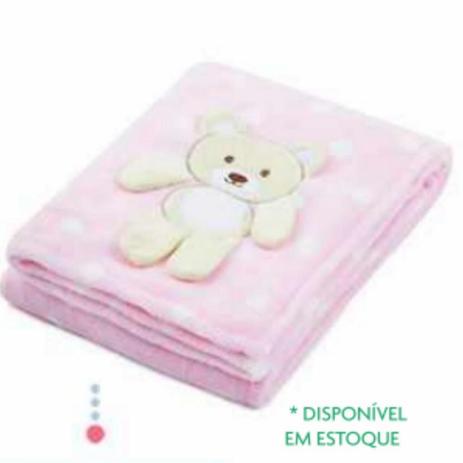 Manta Bebê Cobertor Infantil Rosa - Loani Menor preço em Manta Bebê Cobertor Infantil Rosa - Loani