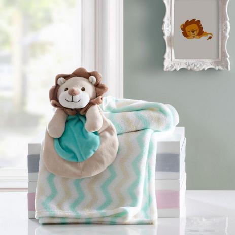 Manta bebê com naninha Ferinha Acqua - Le petit Menor preço em Manta bebê com naninha Ferinha Acqua - Le petit