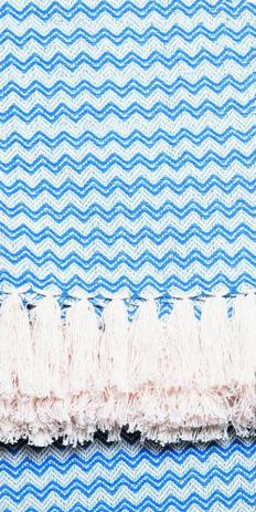 Manta Campestre Missoni 1,50x1,40 Azul - Artesanal teares é boa?